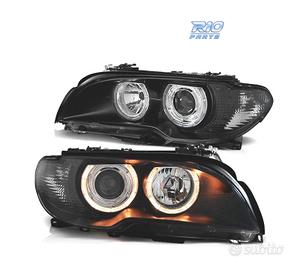 FARI BMW E46 COUPE 03-06 ANGEL EYES FONDO NERO