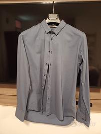 camicia uomo blu navy