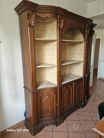 Libreria Classica Sagomata In Legno
