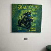Quadro su tela Valentino Rossi-100x100cm