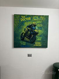 Quadro su tela Valentino Rossi-100x100cm
