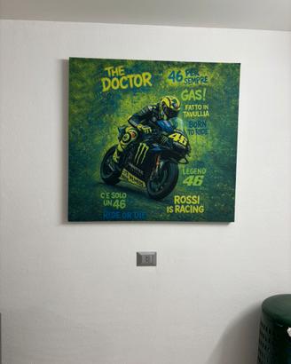 Quadro su tela Valentino Rossi-100x100cm