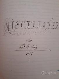 Manoscritto del 1881