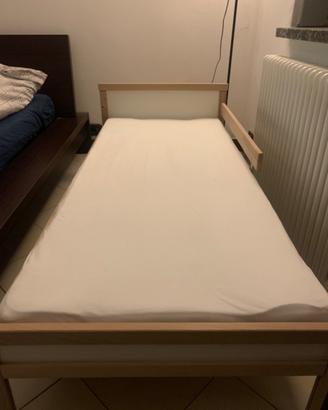 Struttura Letto Pino 90x200cm + Doghe + Materasso