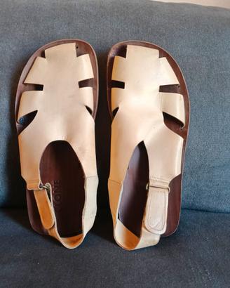 sandali chiusi da uomo in pelle e cuoio Clone tg44