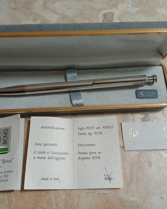 Penna a sfera Argento 925%  