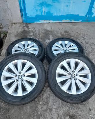 set treno gomme cerchi seat 16 pollici