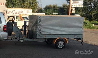 Noleggio carrello con centina o portamoto