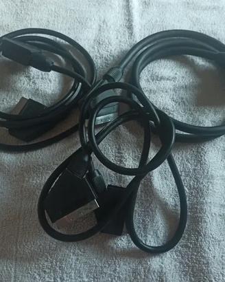 Lotto 3 cavi SCART 1 m TV / Decoder / Console