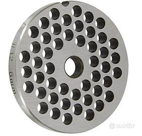 PIASTRA PER TRITACARNE N°12 FORO 6 MM