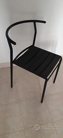 Sedia impilabile Café Chair nera