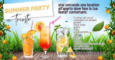 Location per feste all'aperto