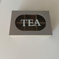Elegante tea box in legno 