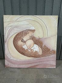 Splendido Quadro Cartapietra "Bacio" (Maternità)