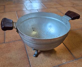 Scolapasta Vintage Alluminio Stamperia Vanotti