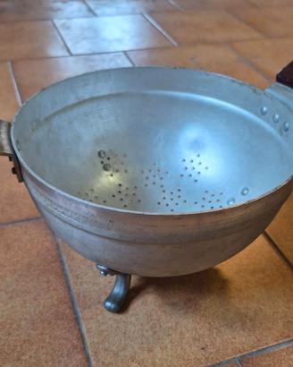 Scolapasta Vintage Alluminio Stamperia Vanotti