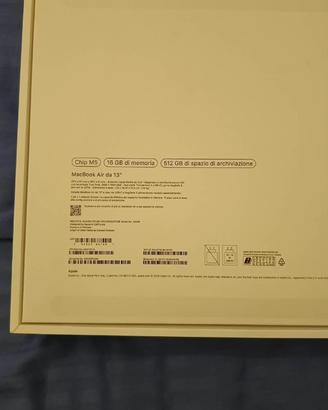 APPLE AIR 13” 16GB 512GB M5