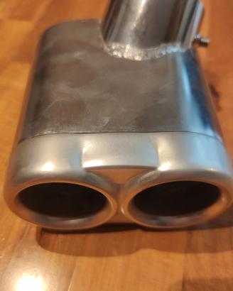 Terminale di scarico doppio originale fiat punto 