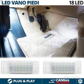 2 Luci LED Vano Piedi Per BMW Luci Interni Bianche