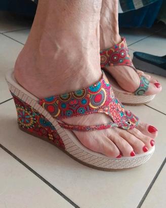Infradito in fantasia stile Desigual 40-41