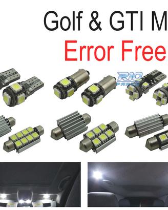 KIT 15 LAMPADE LED INTERNE PER VOLKSWAGEN VW GTI G