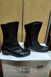 Stivali pelle moto donna goretex