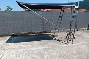 Tendalino per roll bar gommoni imbarcazioni