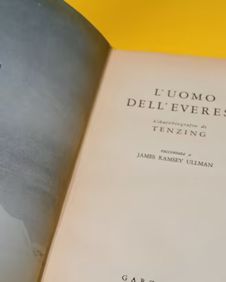 libro prima edizione Everest 1955 Tenzing Norgay