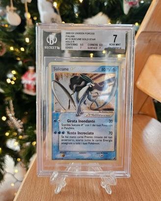 Pokemon Suicune Gold Star 115/115 bgs 7 EX Force S