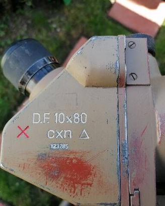 Binocolo WWII - Flak 10x80 45° CXN  - n° 008