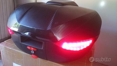 Bauletto Top case 72 litri + piastra + kit luci