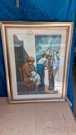 Dipinto Olio Su Tela Franco Matera 1976 Con Auten