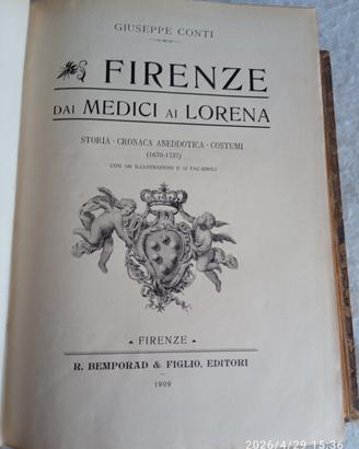 Firenze dai Medici ai Lorena ed. 1909