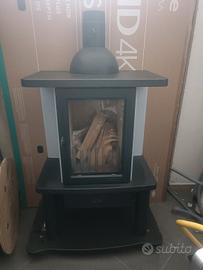 Stufa a legno in ghisa