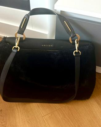 Borsa orciani kate ecofur nera