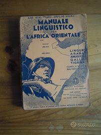 Africa Orientale manuale linguistico 1936