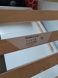 Letto matrimoniale Ikea Sultan + Materasso Memory