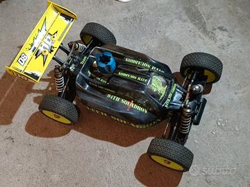 buggy HB D8  nitro più kit conversione brushless 