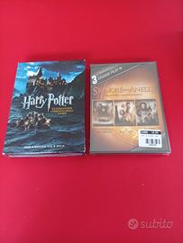 DVD Harry Potter e il Signore degli Anelli.