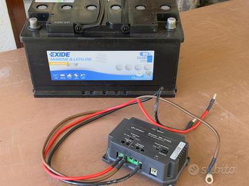 Batteria CAMPER AGM GEL + Booster Ricarica NUOVI