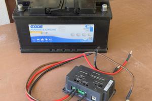 Batteria CAMPER AGM GEL + Booster Ricarica NUOVI