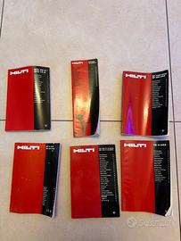 Lotto 6 manuali originali Hilti – SFC, SF, SID,