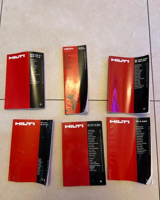 Lotto 6 manuali originali Hilti – SFC, SF, SID,