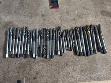 Lotto maschi filettatori HSS vari diametri