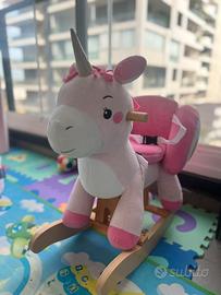 Cavallo a dondolo unicorno Labebe