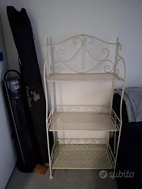 Scaffale ferro shabby chic pieghevole