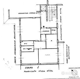 Trilocale ampio e luminoso, con posto auto
