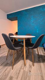 Tavolo Tondo 90cm + 4 sedie 