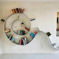 coppia library Kartell Bookworm 8003 nero+allumini