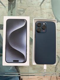 IPhone 15 pro max 256 blu titanium
